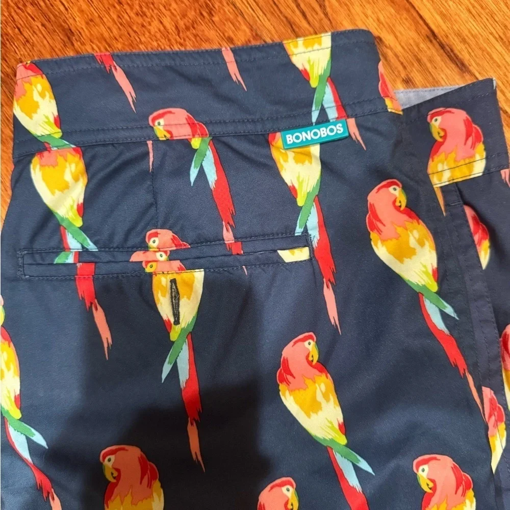 Bonobos Parrot Print Swim Shorts